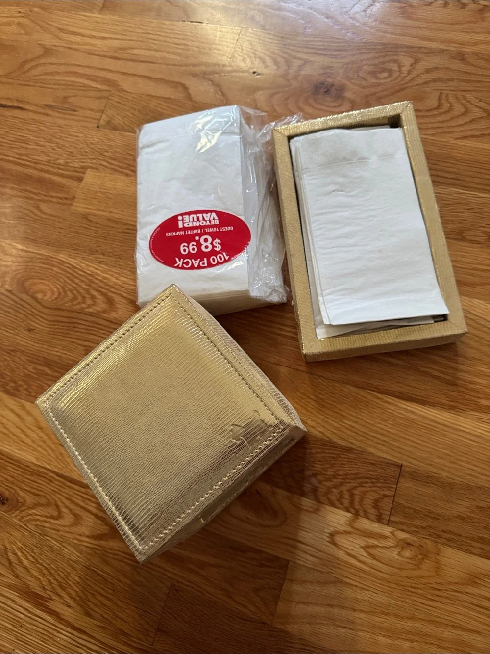 Bathroom accessories-Gold snake skin Textured tissue trash & towel dispens